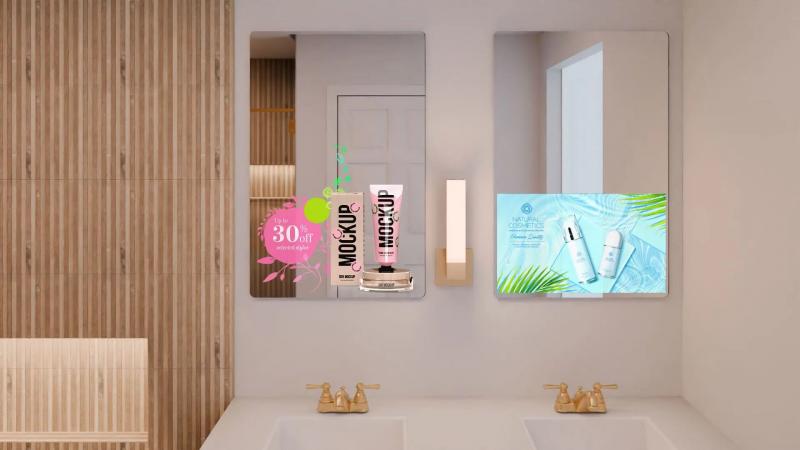 スマートミラー｜薄型ミラーサイネージ