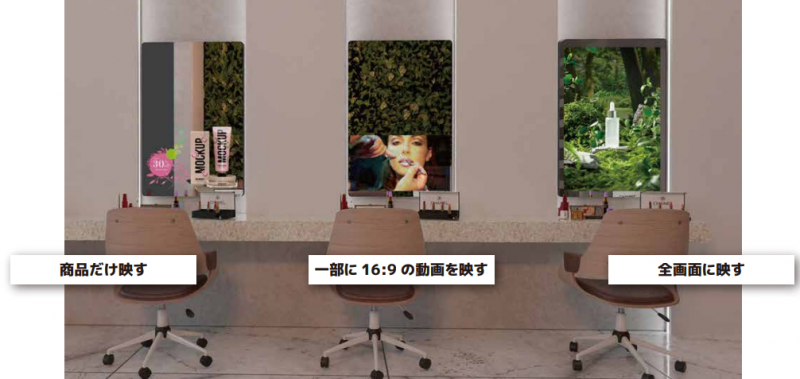 コンテンツ放映イメージ